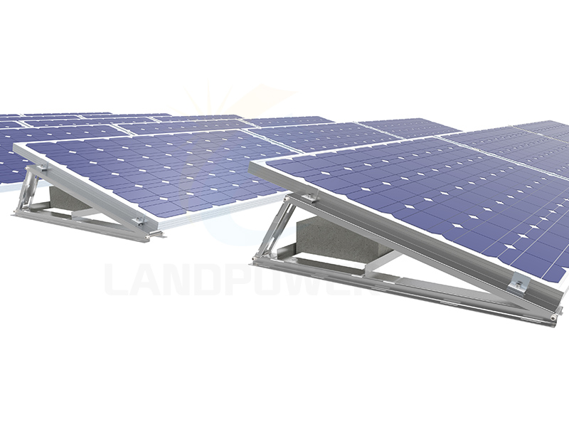ballasted flat roof solar mounting