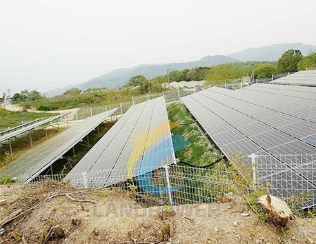Alumínium földre szerelhető 3 MW Japán