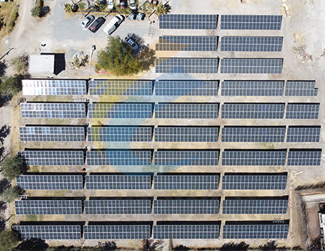 Mexikói napelemes földi szerelés 636 KW